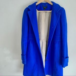 J. Crew Royal Blue Wool Coat